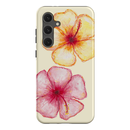 Hibiscus Flower Yellow Printed Phone Cases Samsung Galaxy S24 FE / Armoured by BG. Studio - The Dairy