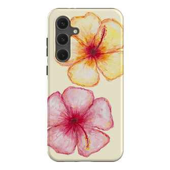 Hibiscus Flower Yellow Printed Phone Cases Samsung Galaxy S24 FE / Armoured by BG. Studio - The Dairy