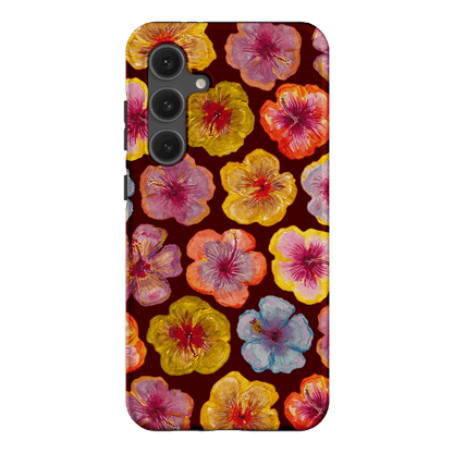Hibiscus Holiday Rouge Printed Phone Cases Samsung Galaxy S24 FE / Armoured by BG. Studio - The Dairy