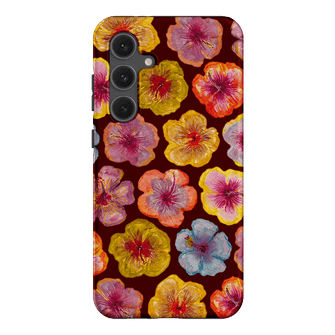 Hibiscus Holiday Rouge Printed Phone Cases Samsung Galaxy S24 FE / Armoured by BG. Studio - The Dairy