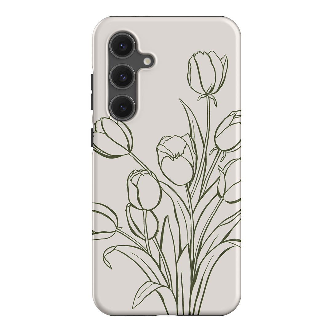 Inked Tulips Printed Phone Cases Samsung Galaxy S24 FE / Armoured by Typoflora - The Dairy