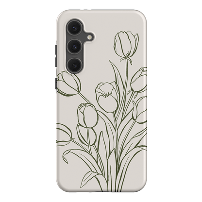 Inked Tulips Printed Phone Cases Samsung Galaxy S24 FE / Armoured by Typoflora - The Dairy