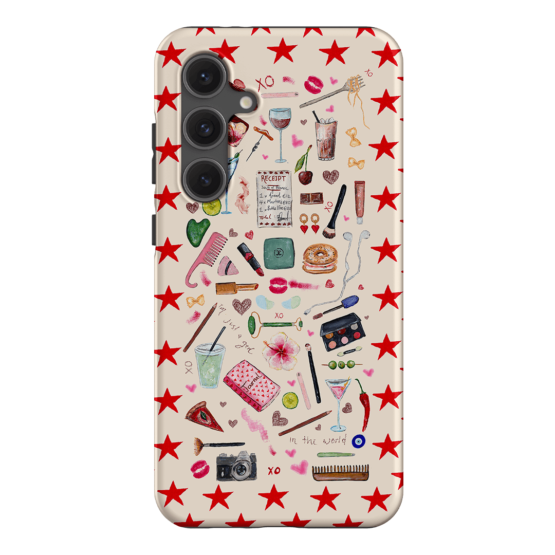 Just A Girl Printed Phone Cases Samsung Galaxy S24 FE / Armoured by BG. Studio - The Dairy