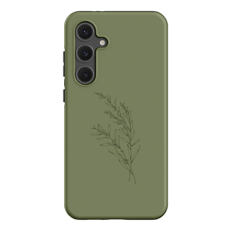 Khaki Wattle Printed Phone Cases Samsung Galaxy S24 FE / Armoured by Typoflora - The Dairy