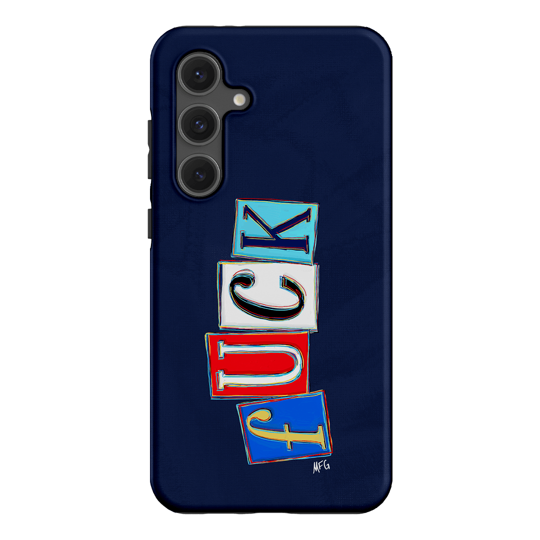 Lil Fcks Blue Printed Phone Cases Samsung Galaxy S24 FE / Armoured by Margarbs Art - The Dairy