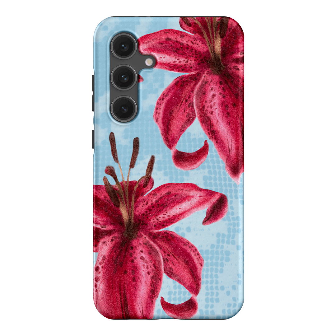 Lillies Printed Phone Cases Samsung Galaxy S24 FE / Armoured by Sally Hungerford - The Dairy