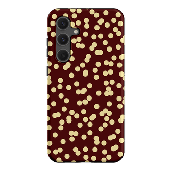 Mini Confetti Burgundy Butter Printed Phone Cases Samsung Galaxy S24 FE / Armoured by Veronica Tucker - The Dairy
