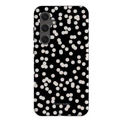 Mini Confetti Noir Printed Phone Cases Samsung Galaxy S24 FE / Armoured by Veronica Tucker - The Dairy