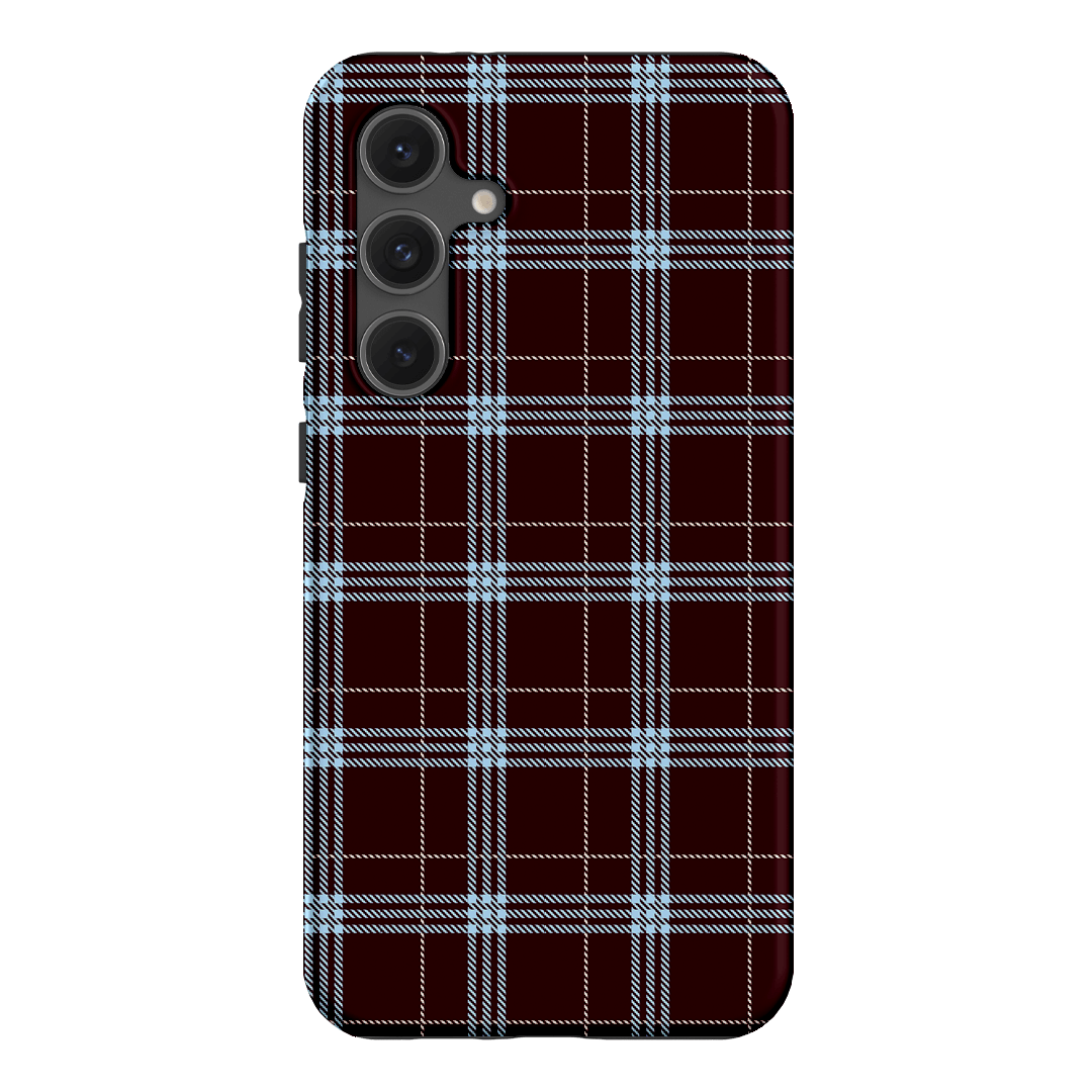 Mocha Plaid Printed Phone Cases Samsung Galaxy S24 FE / Armoured by The Dairy - The Dairy