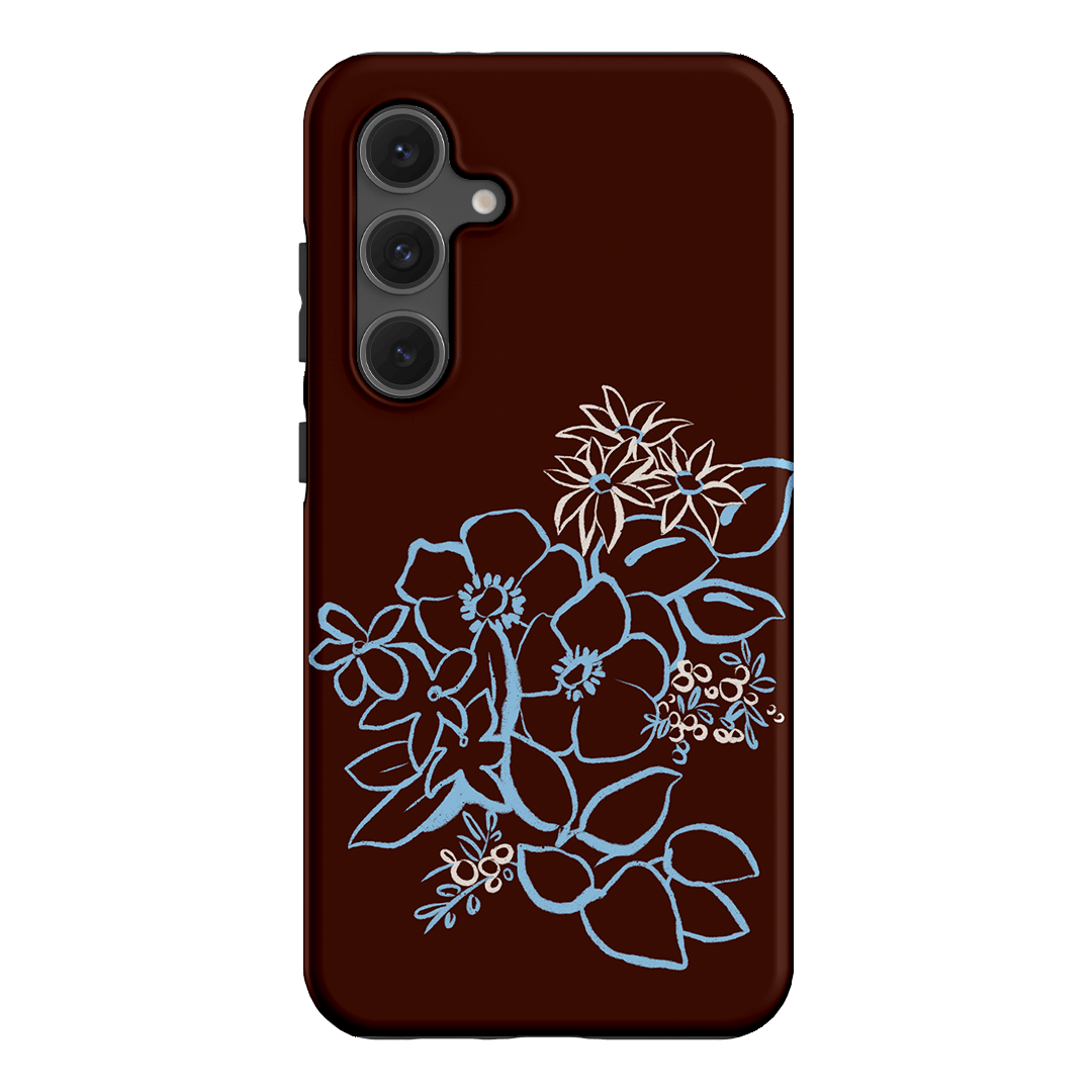 Mocha Posy Printed Phone Cases Samsung Galaxy S24 FE / Armoured by Typoflora - The Dairy