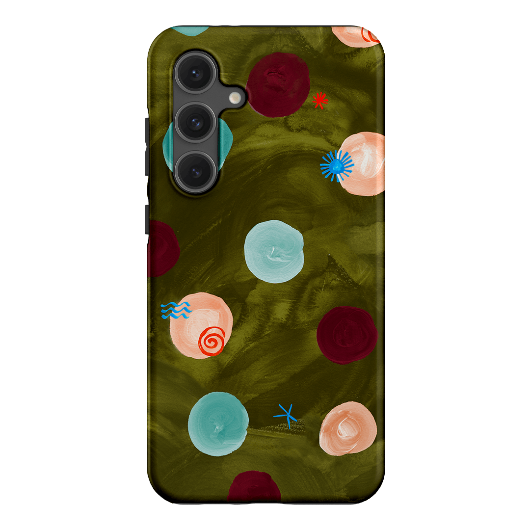Olive Spot Printed Phone Cases Samsung Galaxy S24 FE / Armoured by Charlie Taylor - The Dairy