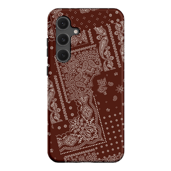 Paisley Cinnamon Printed Phone Cases Samsung Galaxy S24 FE / Armoured by The Dairy - The Dairy