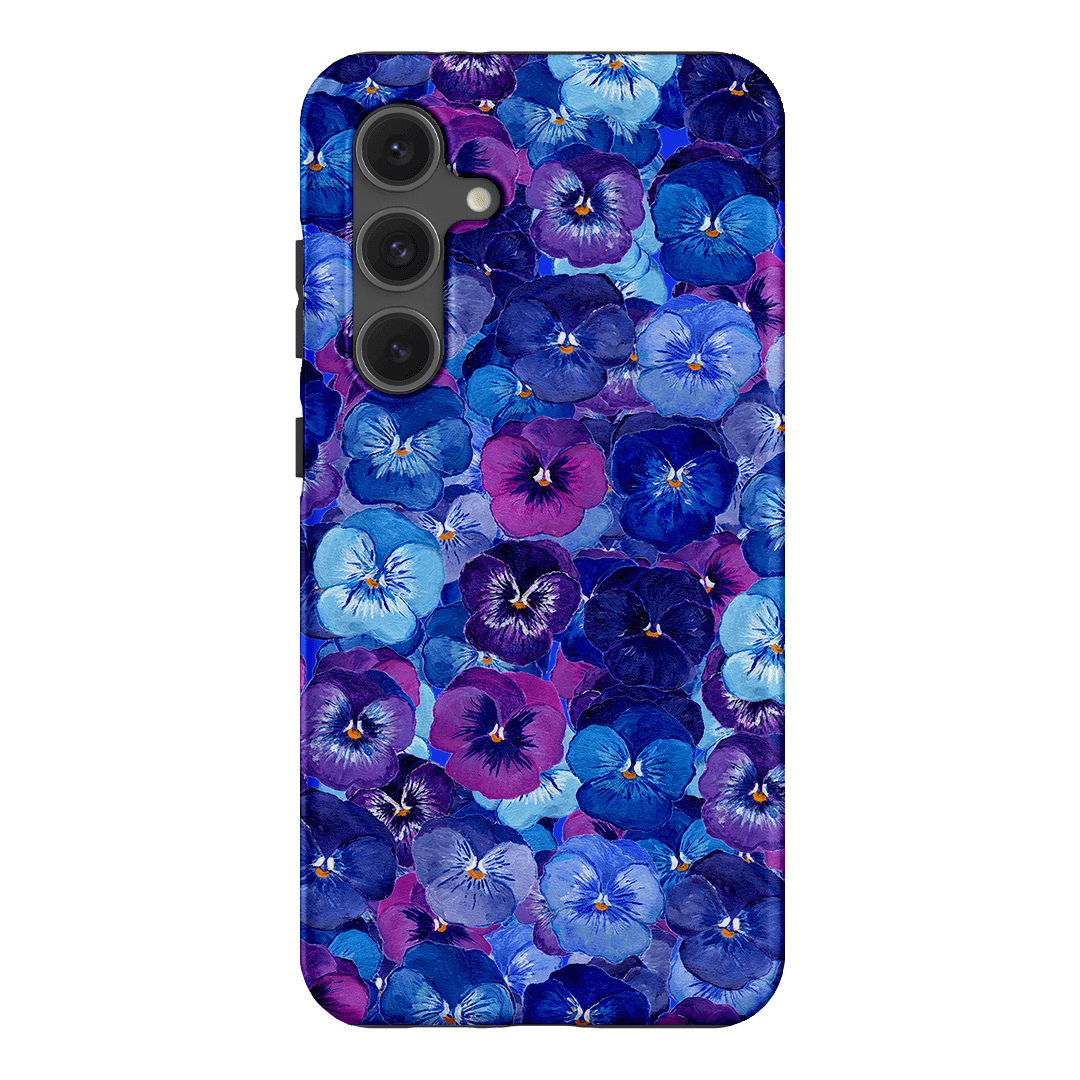 Pansy Jumble Printed Phone Cases Samsung Galaxy S24 FE / Armoured by Kayla Henley - The Dairy