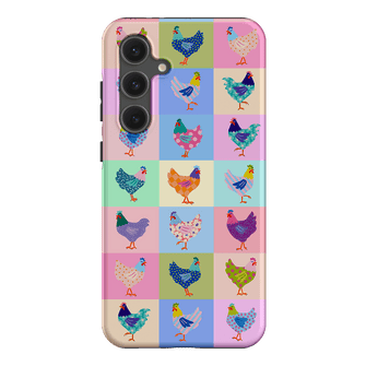 Pastel Chickens Printed Phone Cases Samsung Galaxy S24 FE / Armoured by Kayla Henley - The Dairy