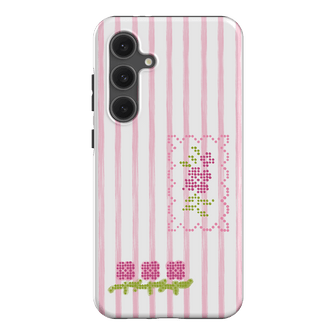 Patchwork Pink Printed Phone Cases Samsung Galaxy S24 FE / Armoured by Kayla Carr - The Dairy