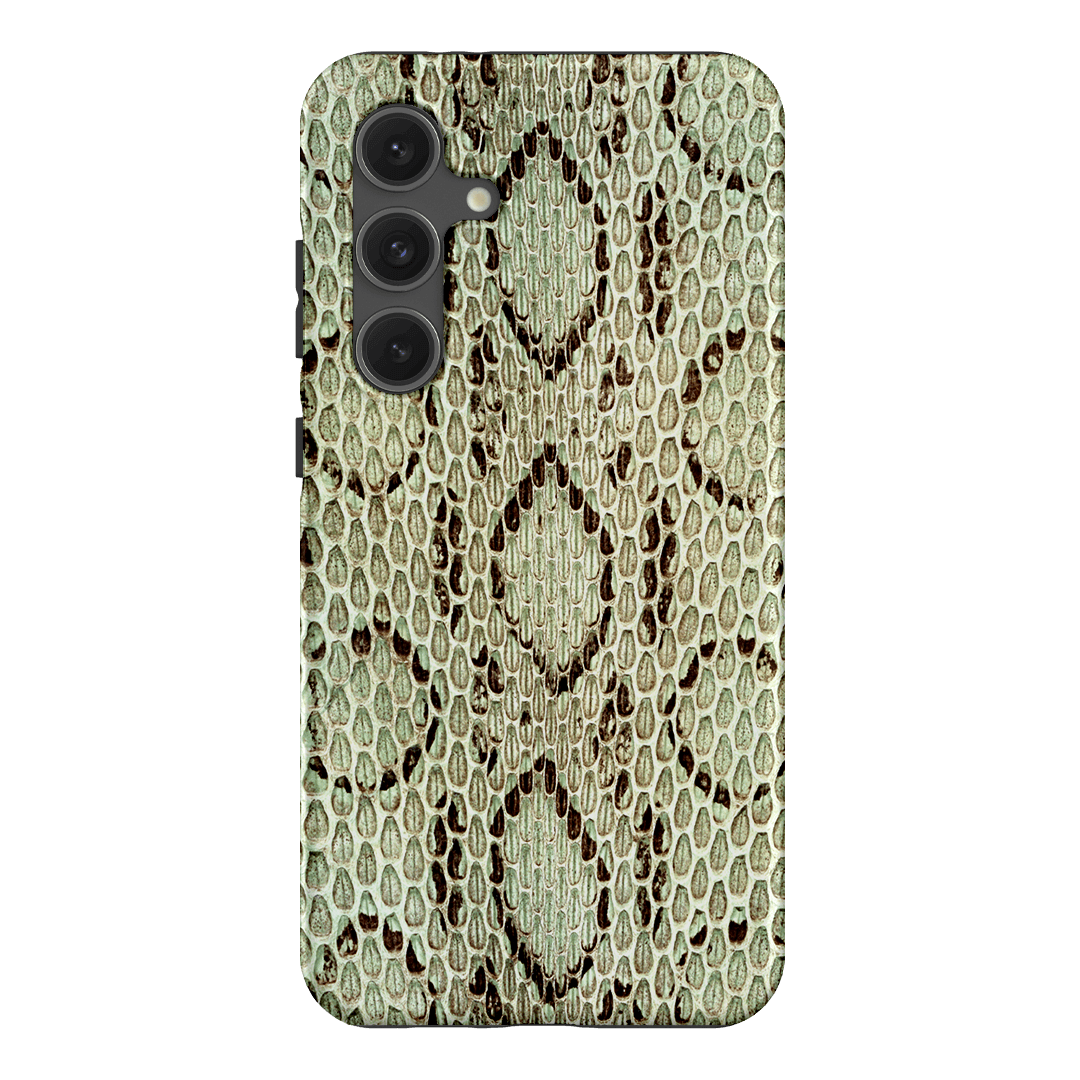 Pistachio Python Printed Phone Cases Samsung Galaxy S24 FE / Armoured by The Dairy - The Dairy