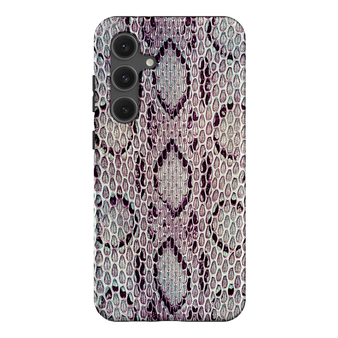 Plum Python Printed Phone Cases Samsung Galaxy S24 FE / Armoured by The Dairy - The Dairy