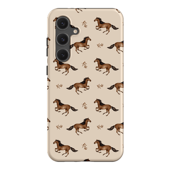 Running Horse Printed Phone Cases Samsung Galaxy S24 FE / Armoured by Kasiags Art - The Dairy