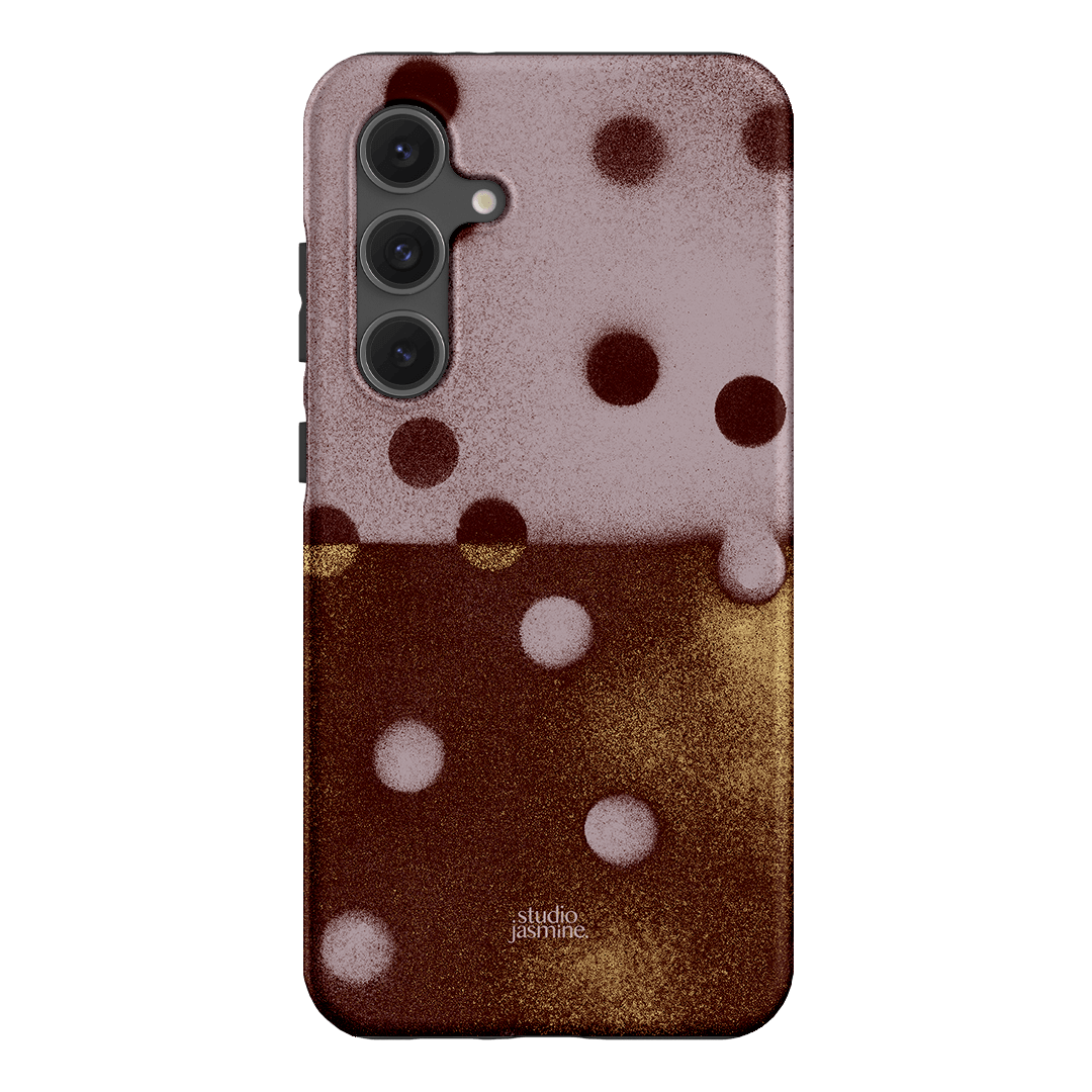 Rust Polka Dot Printed Phone Cases Samsung Galaxy S24 FE / Armoured by Jasmine Dowling - The Dairy