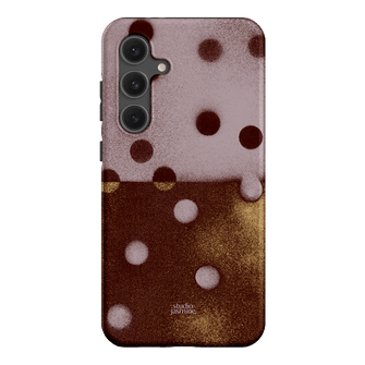 Rust Polka Dot Printed Phone Cases Samsung Galaxy S24 FE / Armoured by Jasmine Dowling - The Dairy