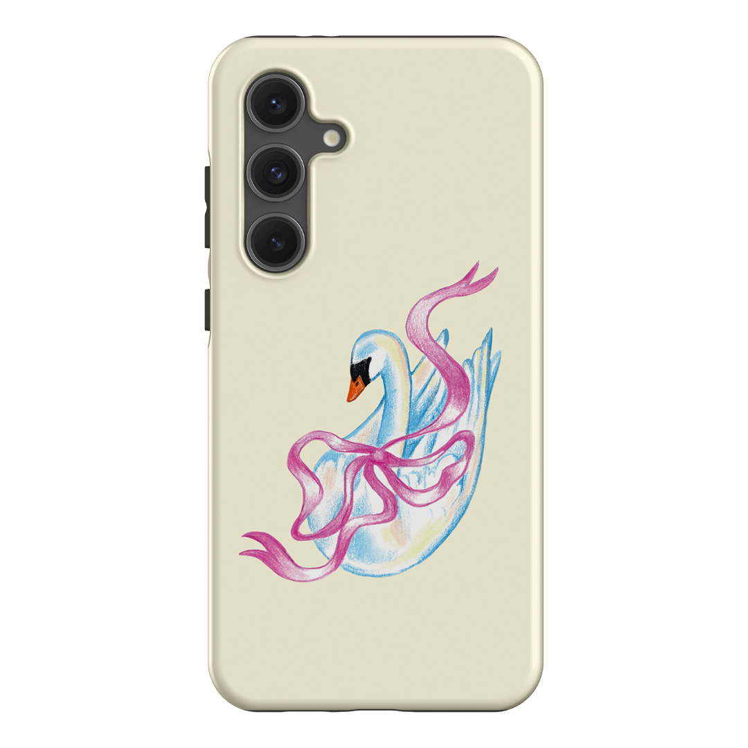 Satin Swan Printed Phone Cases Samsung Galaxy S24 FE / Armoured by Femke Studio - The Dairy