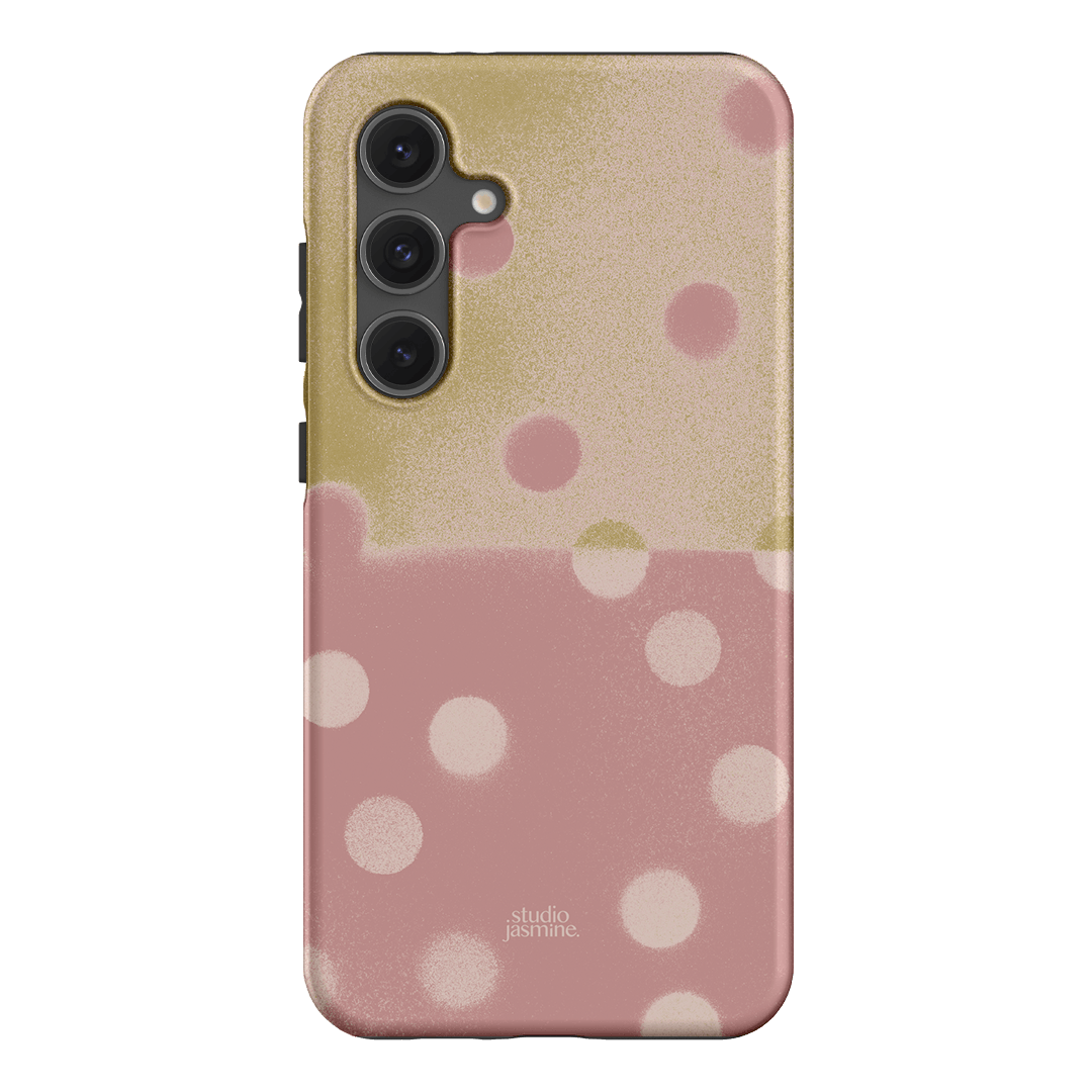Strawberry Polka Dot Printed Phone Cases Samsung Galaxy S24 FE / Armoured by Jasmine Dowling - The Dairy