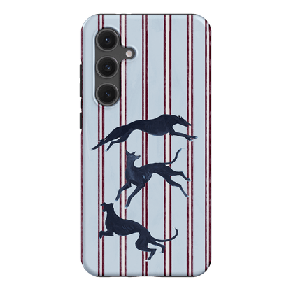 Stripey Hounds Printed Phone Cases Samsung Galaxy S24 FE / Armoured by Lisa Hu - The Dairy