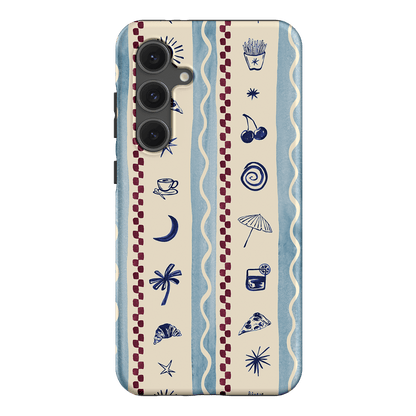 Summer Snacks Blue Printed Phone Cases Samsung Galaxy S24 FE / Armoured by Charlie Taylor - The Dairy