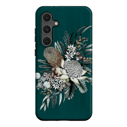 Teal Native Printed Phone Cases Samsung Galaxy S24 FE / Armoured by Typoflora - The Dairy