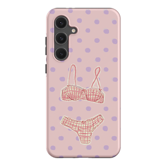 Vintage Gingham Printed Phone Cases Samsung Galaxy S24 FE / Armoured by Kayla Carr - The Dairy