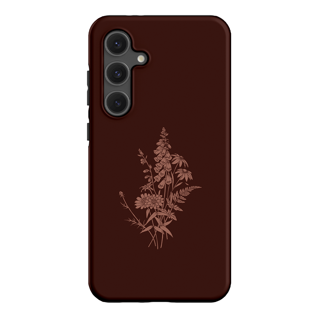 Wildflowers Mocha Printed Phone Cases Samsung Galaxy S24 FE / Armoured by Typoflora - The Dairy