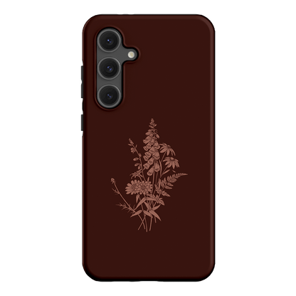 Wildflowers Mocha Printed Phone Cases Samsung Galaxy S24 FE / Armoured by Typoflora - The Dairy