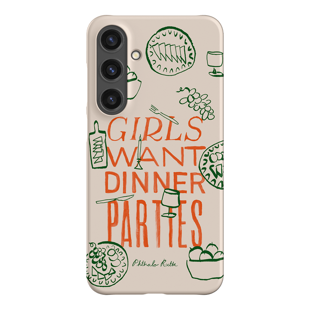 Dinner Parties Printed Phone Cases Samsung Galaxy S24 Plus / Snap by Phthalo Ruth - The Dairy