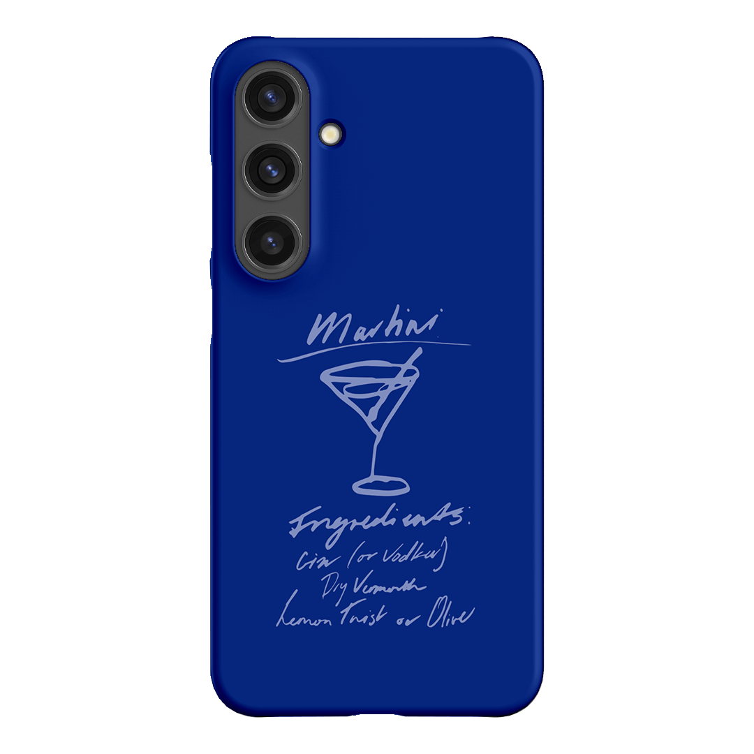 Martini Mood Blue Printed Phone Cases Samsung Galaxy S24 Plus / Snap by The Dairy - The Dairy