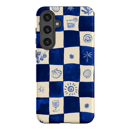 Afternoon Mezze Azure Printed Phone Cases Samsung Galaxy S24 Plus / Armoured by Charlie Taylor - The Dairy