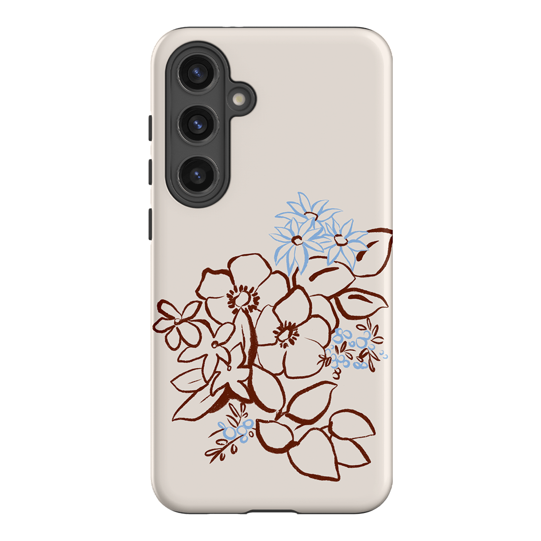 Cream Posy Printed Phone Cases Samsung Galaxy S24 Plus / Armoured by Typoflora - The Dairy