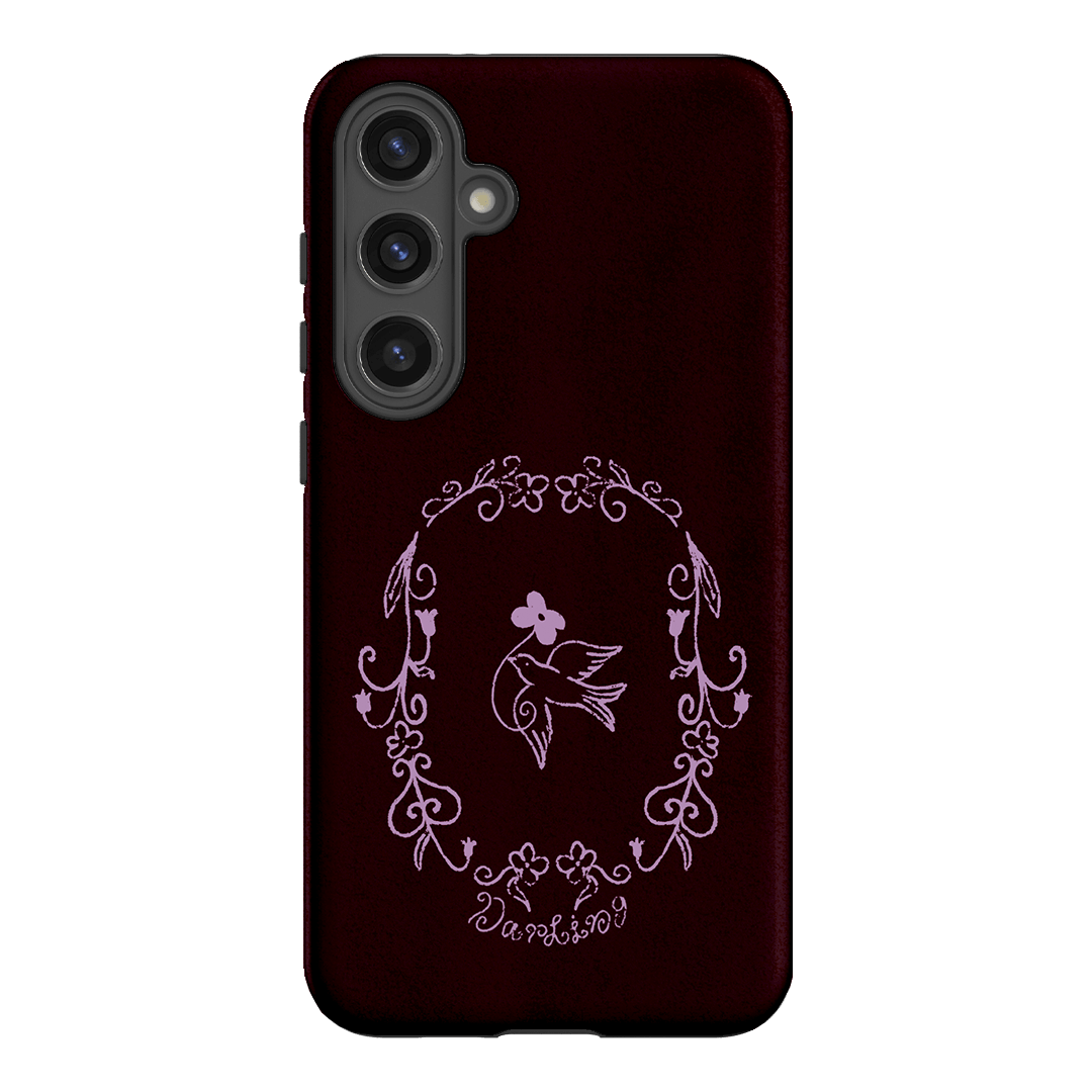 Darling Burgundy Printed Phone Cases by The Dairy - The Dairy