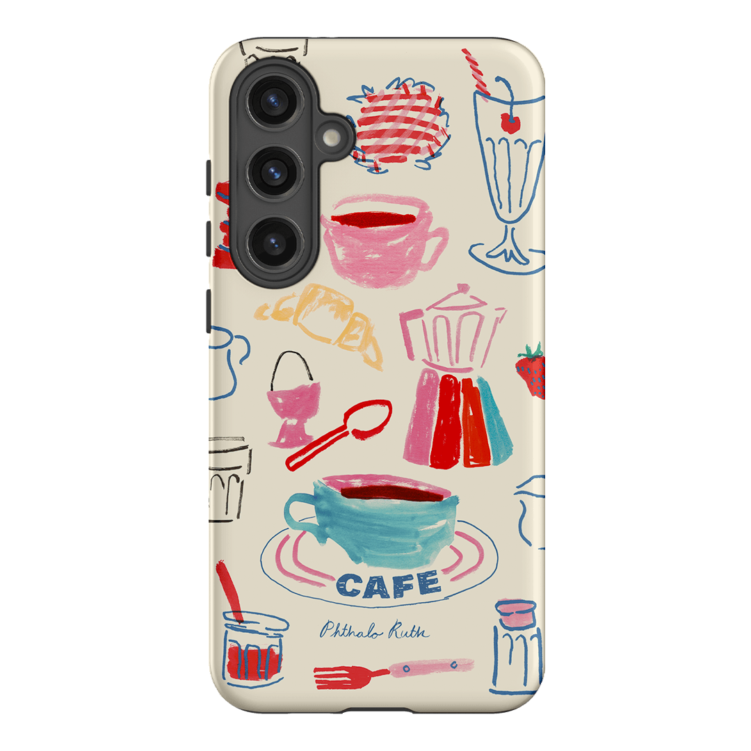 Home Cafe Printed Phone Cases Samsung Galaxy S24 Plus / Armoured by Phthalo Ruth - The Dairy