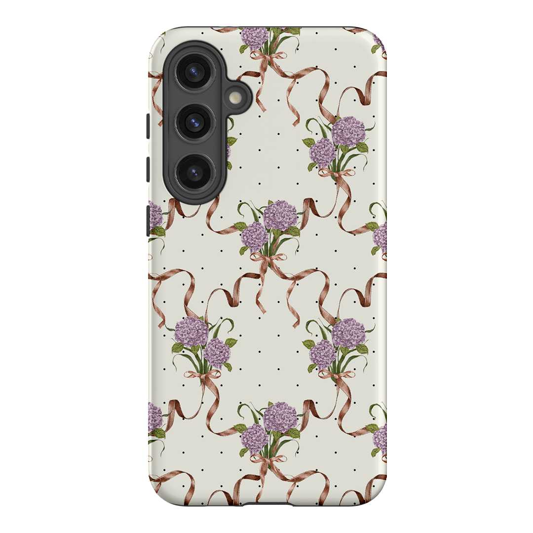 Hydrangea Ribbon Printed Phone Cases Samsung Galaxy S24 Plus / Armoured by Veronica Tucker - The Dairy