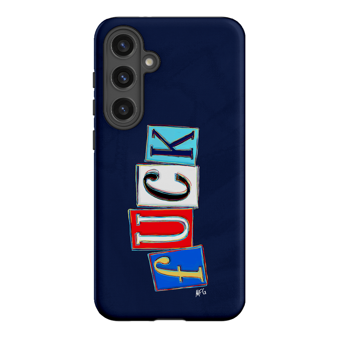 Lil Fcks Blue Printed Phone Cases Samsung Galaxy S24 Plus / Armoured by Margarbs Art - The Dairy
