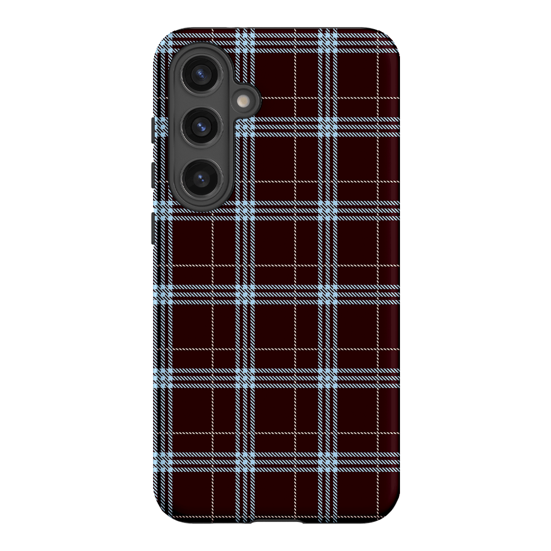 Mocha Plaid Printed Phone Cases Samsung Galaxy S24 Plus / Armoured by The Dairy - The Dairy