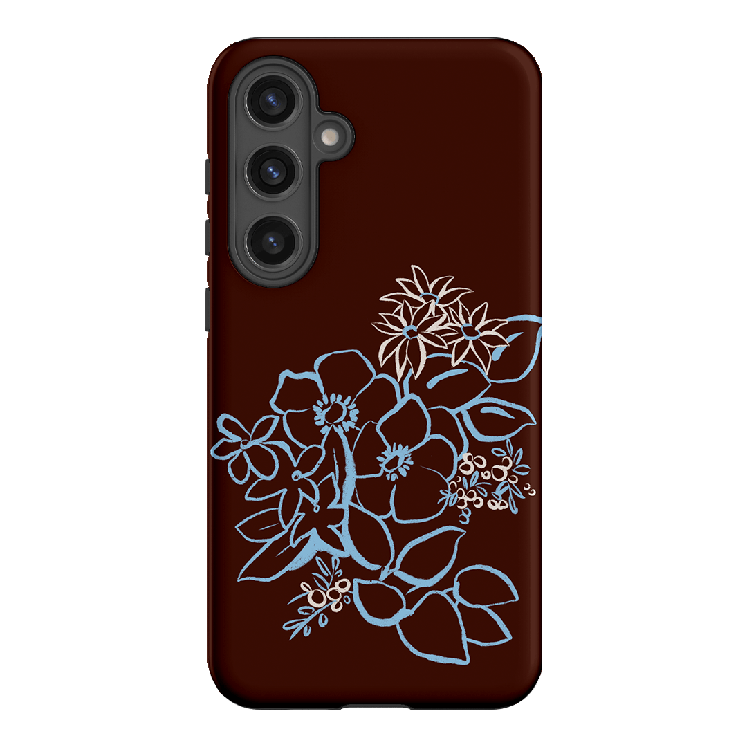 Mocha Posy Printed Phone Cases Samsung Galaxy S24 Plus / Armoured by Typoflora - The Dairy