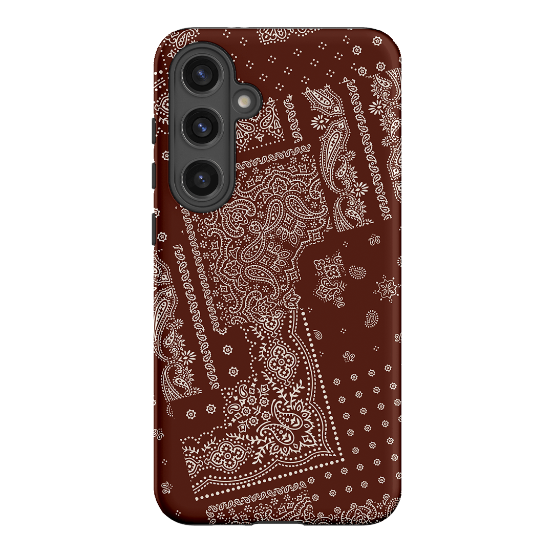 Paisley Cinnamon Printed Phone Cases Samsung Galaxy S24 Plus / Armoured by The Dairy - The Dairy