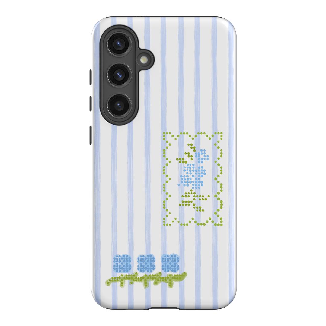 Patchwork Blue Printed Phone Cases Samsung Galaxy S24 Plus / Armoured by Kayla Carr - The Dairy