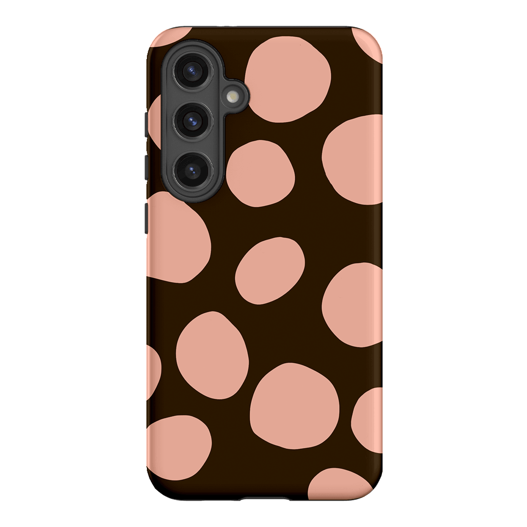 Pebbles Chocolate Pink Printed Phone Cases Samsung Galaxy S24 Plus / Armoured by Veronica Tucker - The Dairy