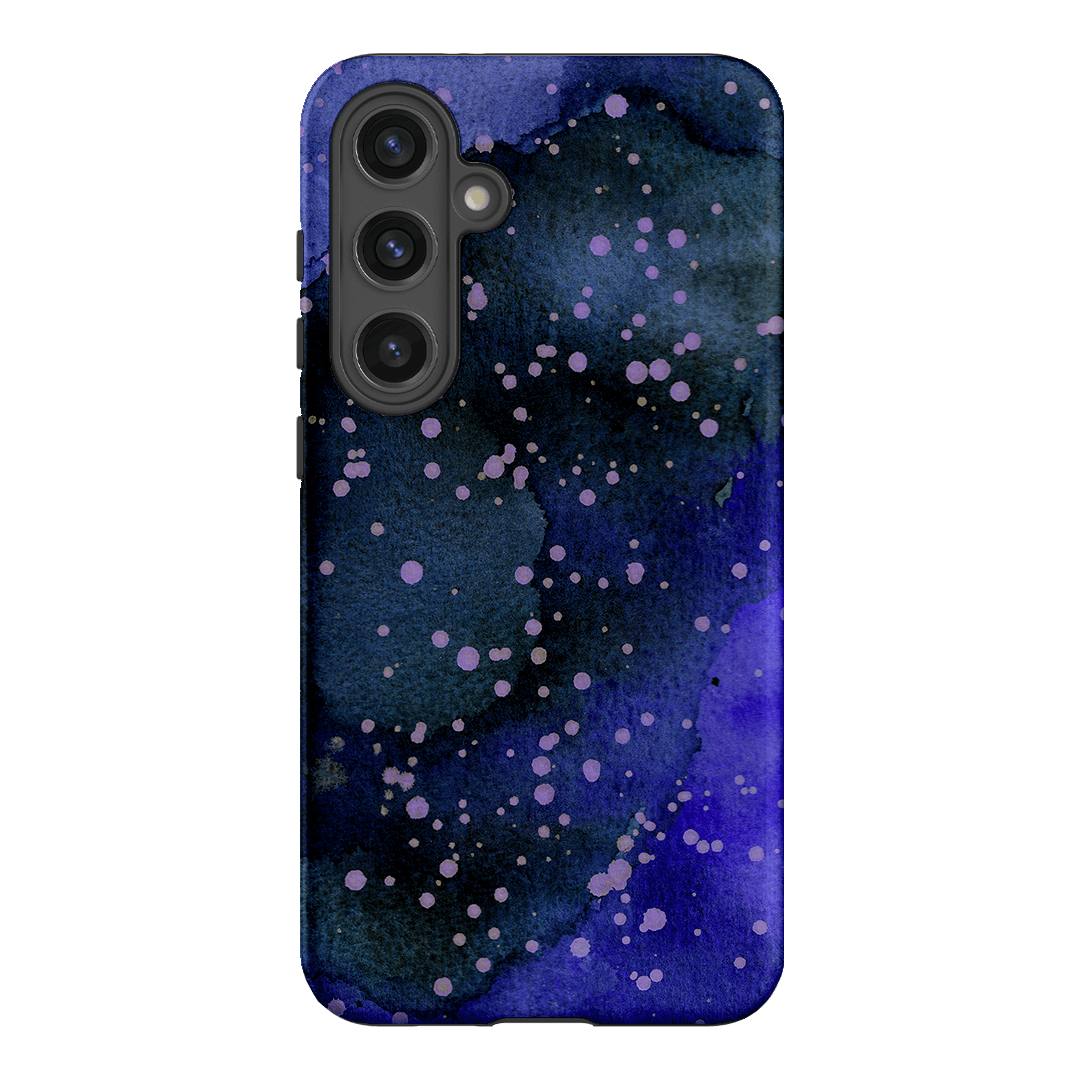 Spotty Navy Printed Phone Cases Samsung Galaxy S24 Plus / Armoured by The Dairy - The Dairy