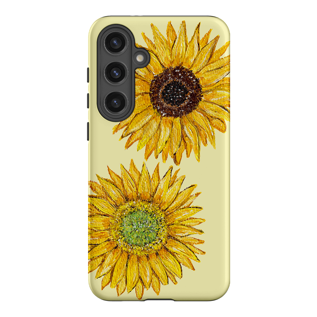 Sunflower Yellow Printed Phone Cases Samsung Galaxy S24 Plus / Armoured by BG. Studio - The Dairy