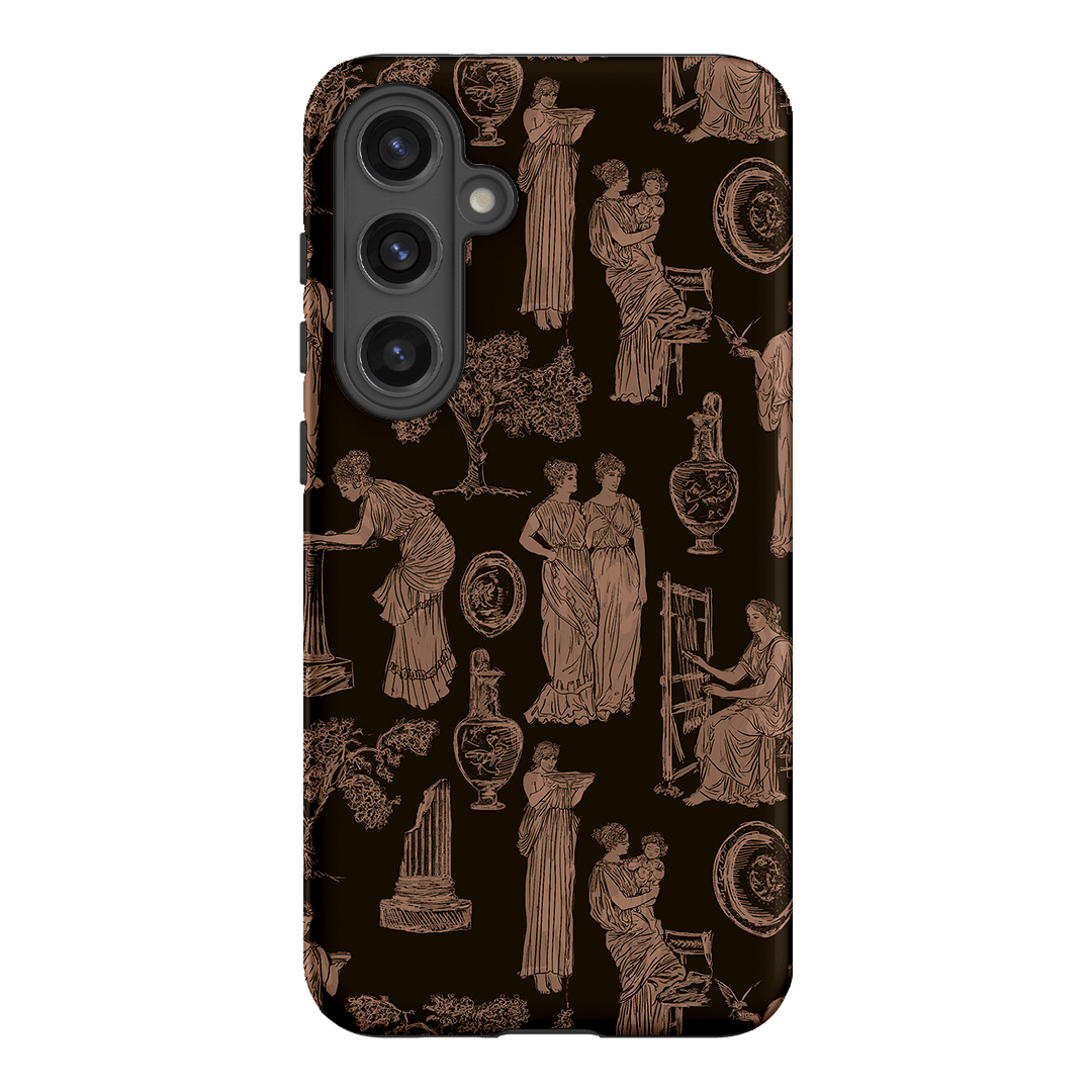 Symposium Burnt Umber Printed Phone Cases Samsung Galaxy S24 Plus / Armoured by Veronica Tucker - The Dairy