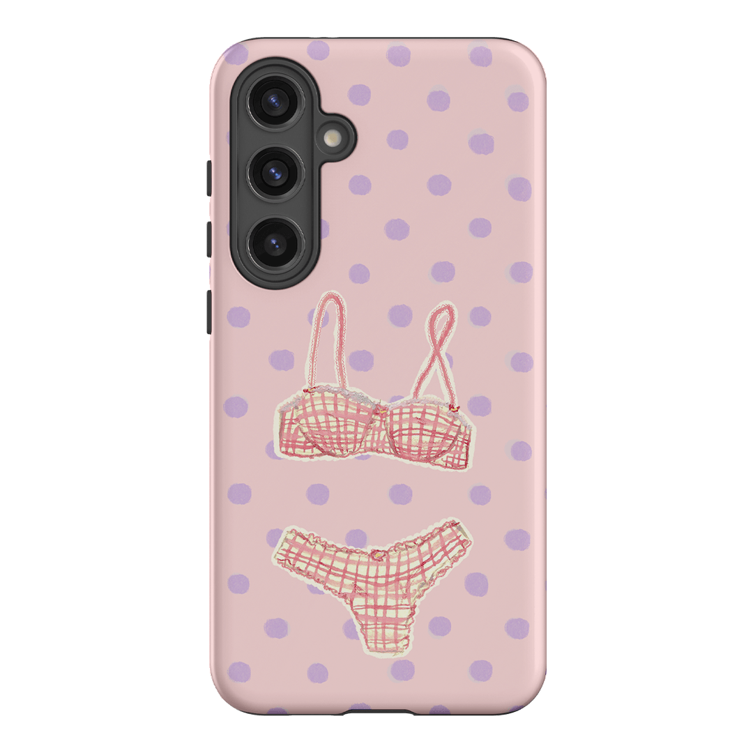 Vintage Gingham Printed Phone Cases Samsung Galaxy S24 Plus / Armoured by Kayla Carr - The Dairy