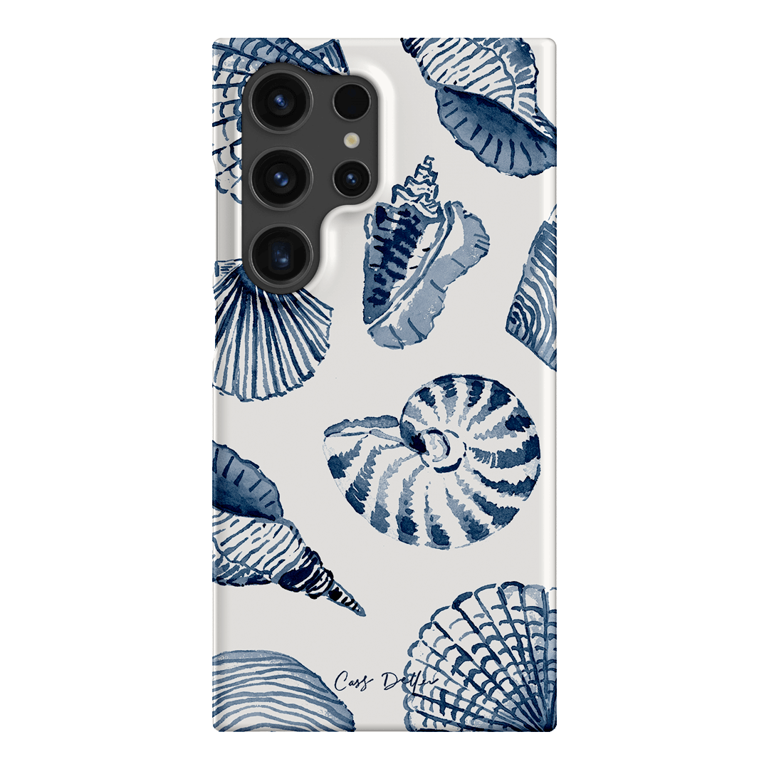 Blue Shells Printed Phone Cases Samsung Galaxy S24 Ultra / Snap by Cass Deller - The Dairy